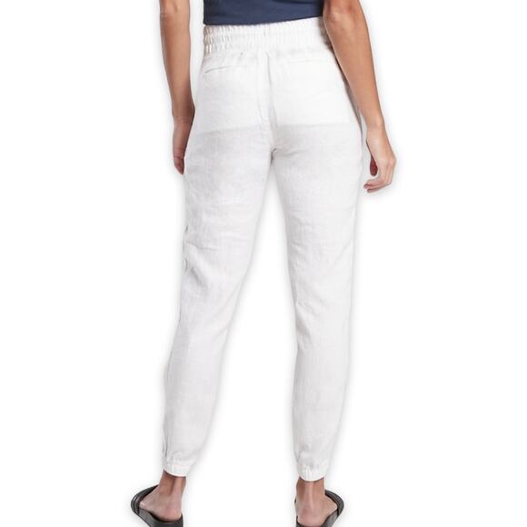 3 FOR $50! 🎁 ATHLETA Cabo Linen Jogger in White Sz. 2 - Picture 2 of 11